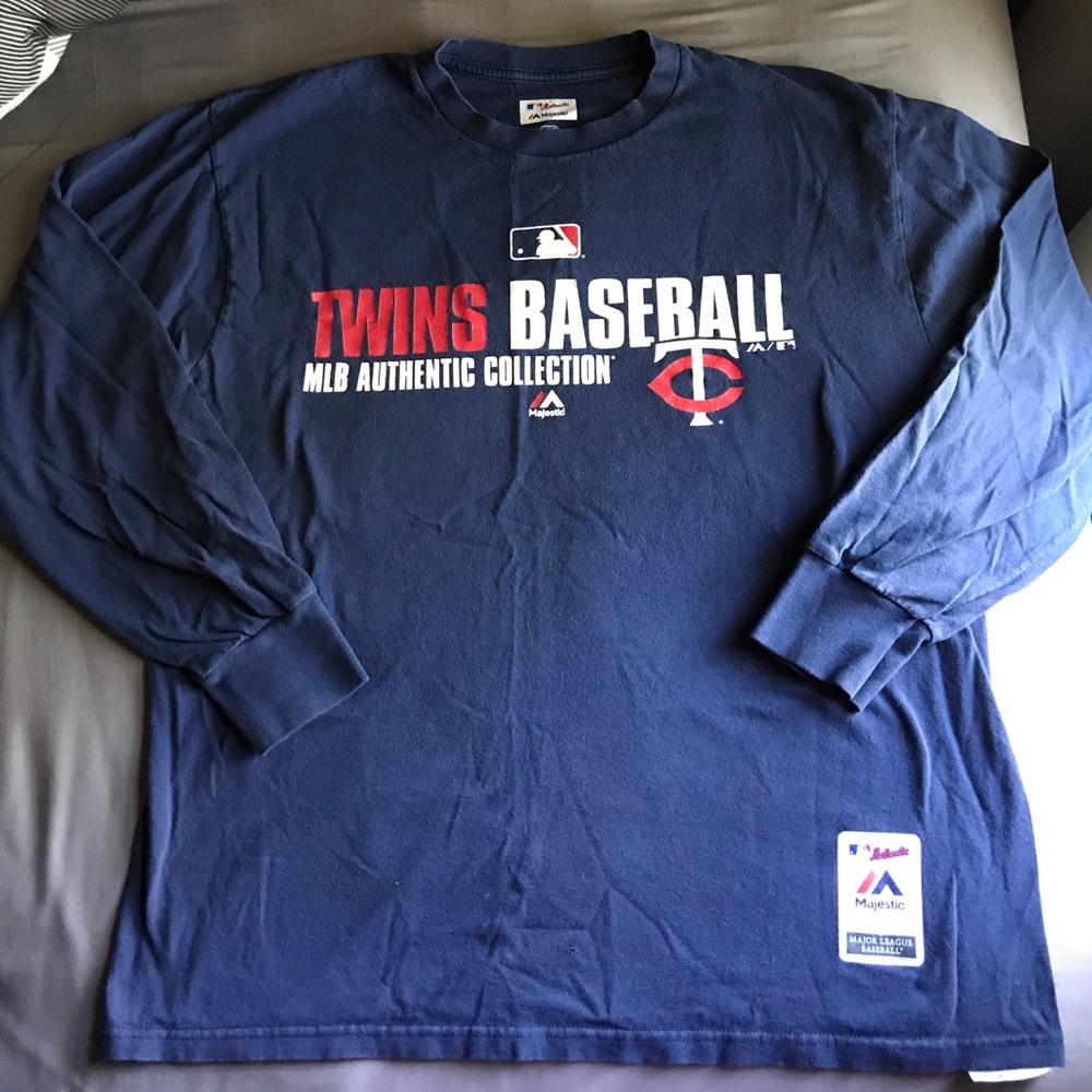 Twins Baseball Authentic Majestic Long Sleeve